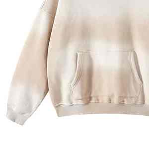 Custom Screen Printed Embroidery <b>Lined</b> Front Heavyweight Acid Wash Full Zipper <b>Mens</b> Stylish Drop Shoulder Long <b>Fleece</b> <b>Hoodie</b> - Product Image 6