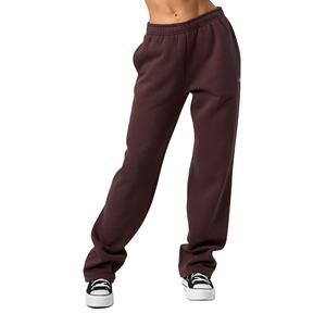 Pantalon de survêtement sport taille haute pour femme, ample, décontracté, avec cordon de serrage, poche, tissu coupe-vent, vêtements de travail foncés - Product Image 1