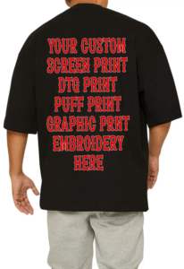 Camiseta de gran tamaño personalizada de alta calidad 100% peinado preencogido de algodón de talla grande camisetas de etiqueta privada de gran tamaño camisetas para hombre - Product Image 6