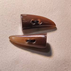 Botón de Palanca Hecho a Mano con Cuerno de Búfalo Natural - Product Image 1