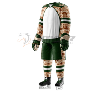 Ensemble complet d'uniformes de hockey sur glace 2025 avec maillot et pantalon Pro Fit prêt pour les impressions de noms et de numéros personnalisées à bas prix - Product Image 3