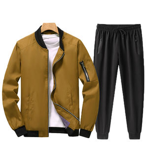 Conjunto Deportivo de Dos Piezas con Capucha, Personalizable con Logotipo, de Poliéster/Algodón, Secado Rápido, Cremallera Completa, Informal, para Gimnasio - Product Image 5