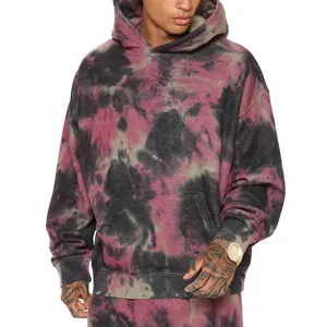 2023 Top Quality New Tie Dye Men casual suite High Wholesale Customized Design Logo Embroidery Women Sweat Suit casual wears