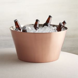 Elegante cubo de hielo para cerveza de cobre de 2 niveles con soporte de hierro resistente, perfecto para restaurantes, almacenamiento de botellas de champán y bebidas - Product Image 5