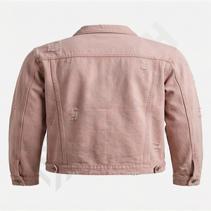 Customizable Men's Denim <b>Jacket</b> Windproof Feature Warm Clothing Collection <b>Black</b> <b>Fleece</b> Front Logo Top - Product Image 2