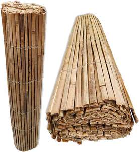 Valla de bambú natural Valla de bambú carbonizado ecológica y sostenible Valla de bambú tratada térmicamente ÁNGULO - Product Image 1