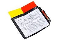 Portefeuille de football unisexe haute performance pour arbitre, carnet d'équipement sportif, cartes rouge et jaune, emballage personnalisé, football