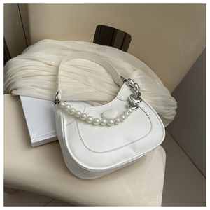 Sac pour femme 2024 New Pearl Portable Shoulder Messenger Underarm Bag pour fille sacs à main de luxe - Product Image 6