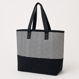 Wholesale Custom Logo <b>Large</b> Cotton Canvas <b>Beach</b> Tote <b>Bag</b> PP Laminated Two Tone Reusable Shopping Travel Resort OEM Private Label - Product Image 6