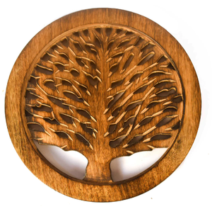 Dessous de plat en bois d'acacia de cuisine à trois formes créatives en bambou pour bol - Product Image 1