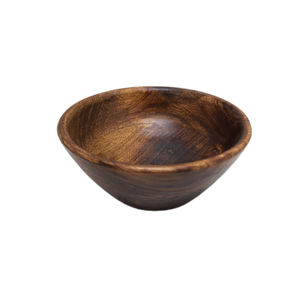 Trendy Design Wooden Round Shape Fruit <b>Bowl</b> With Base Natural Finished for Tabletop Home & Hotels Food & Salad <b>Bowl</b> - Product Image 4