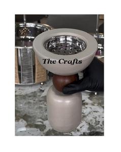 Quemadores de Incienso Mabkhars de Diseño Excelente en Madera y Acero, Quemador de Oud Mabkhara de la Más Alta Calidad para Fragancia en el Hogar - Product Image 1