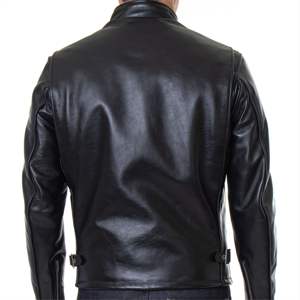 Chaqueta de moto de cuero para hombre de alta calidad: chaqueta de motorista elegante, duradera y protectora para montar y ropa informal - Product Image 6