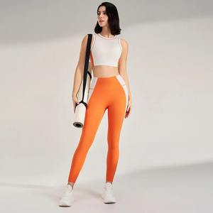 Collants d'entraînement pour femmes Yoga Fitness Sport taille haute Butt Lift Pantalon d'entraînement de gymnastique élastique Legging sans couture - Product Image 4