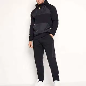 ชุดวอร์มลำลองผ้าฟลีซสำหรับผู้ชาย, ชุดวอร์มผ้าฝ้ายขนแกะพร้อมฮู้ดแห้งเร็วและระบายอากาศได้ดี - Product Image 1