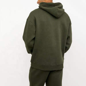 Chándales de gran tamaño de lana de algodón de diseño personalizado, chándal de invierno de talla grande transpirable con hombros caídos - Product Image 4