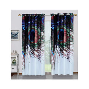 Neelkamal Modern Flat Window Printed <b>Curtains</b> <b>Valances</b> Wholesale Manufacturer's Alluring Vibrant Multi-Color Ready-Made - Product Image 1