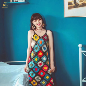 Precio de fábrica, suéter de ganchillo para mujer, ahuecado a mano, prendas de punto de ganchillo, Vestido de punto para mujer - Product Image 6