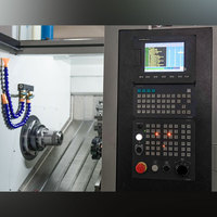 Tour CNC à tourelle avec système de refroidissement haute pression, structure rigide prête à l'emploi pour composants tournés en série et barres de 45 mm LK-160