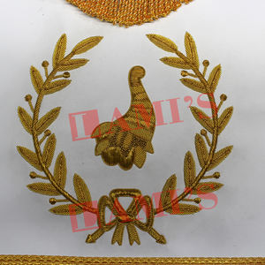 Orden masónica de Athelstan Grand Senior Deacon delantal personalizado bordado a mano delantal para la venta - Product Image 5