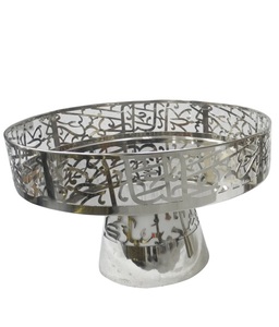 Soporte de pastel de taza de Base de madera superior de alambre de 2 niveles Soporte de pastel de calidad duradero para fiestas de boda Uso de mesa superior - Product Image 3