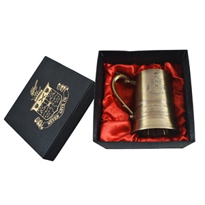 2023 Fresh Arrival Design Unique 100% Chope à bière en laiton pur Moscow Mule Tumbler au meilleur prix - Product Image 3