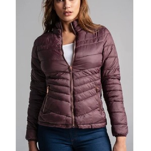 เสื้อแจ็กเก็ตบอมเบอร์บุนวมยาวสำหรับผู้หญิงฤดูใบไม้ร่วงฤดูหนาวพร้อมงานปักผ้ากันน้ำมือสองสำหรับขายจาก BD - Product Image 2