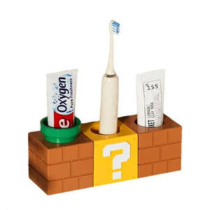 Support de brosse à dents Super Mario Bros avec gobelet en plastique - Product Image 1