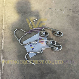 معدات ذبح الماشية، معدات مسلخ الأبقار الصغير، خطافات بكرات السكة المسطحة لذبح لحوم البقر - Product Image 5