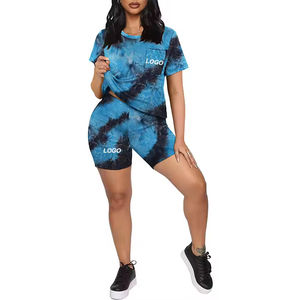 Conjunto de ropa informal de algodón 100% para mujer, ropa de calle sólida de 2 piezas, logotipo personalizado, hasta la rodilla tela de lona, servicio OEM ofrecido - Product Image 2