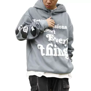 เสื้อฮู้ดพิมพ์ลายพัฟสำหรับผู้ชายงานออกแบบตามสั่ง - Product Image 2