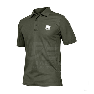 เสื้อเชิ้ตผู้ชายทรงคลาสสิค OEM ผ้าฝ้ายถัก 100% ระบายอากาศได้ดี แห้งเร็ว ลายเรียบ ปักลาย  รองรับการปักโลโก้ด้วยความร้อน - Product Image 1
