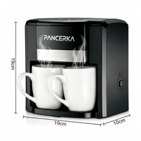 Cafetera Comercial 2026 Maker de 650W con Ciclo de Preparación Doble, Fácil de Limpiar, de Acero Inoxidable para Negocios