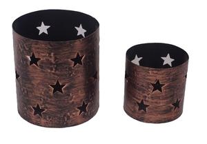 Rust Antique <b>Christmas</b> Iron Decorative Candle Holders Stand for Home <b>Holiday</b> Party Wedding <b>Christmas</b> Decoration - Product Image 2