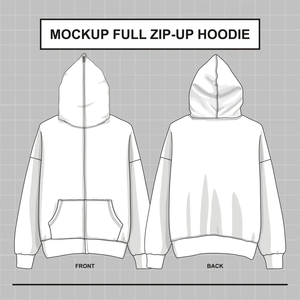 Personnalisable En Vrac quantité minimale de commande Bas Surdimensionné Poids Lourd Hommes Intégral Fermeture Éclair Hoodies Coton Blanc Noir Zip Up Hoodie - Product Image 5