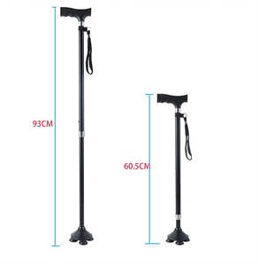 Vente en gros bon marché canne <span class=keywords><strong>télescopique</strong></span> canne <span class=keywords><strong>de</strong></span> voyage canne quatre pattes canne <span class=keywords><strong>de</strong></span> <span class=keywords><strong>marche</strong></span> pour vieil homme - Product Image 2