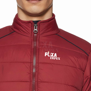 Chaqueta Acolchada Personalizable de Manga Larga para Hombre, para Invierno, con Logotipo Bordado Personalizado, 100% Nailon, Duradera, Cálida y Elegante - Product Image 5