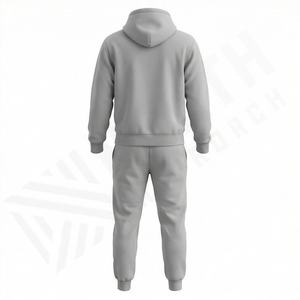 Conjunto Deportivo Informal de Dos Piezas para Hombre, Otoño Invierno, Transpirable, Sudadera con Capucha Holgada, Pantalones con Logotipo Estampado, Ropa Deportiva para Gimnasio, 100% - Product Image 2