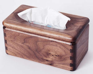 Porta pañuelos de madera de acacia/caucho, diseño moderno, organizador para el hogar, hecho en Vietnam - Product Image 4