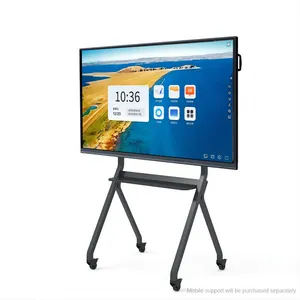 55 65 75 86 אינץ' 4K חכם אלקטרוני דיגיטלי אינטראקטיבי לוח שטוח LCD מסך מגע Wifi להוראה ווועידה בבית ספר
