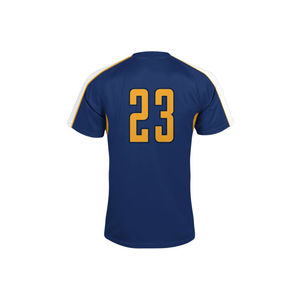 Camiseta de práctica de malla deportiva de Hip Hop personalizada, camiseta de fútbol de punto liso con estampado de sublimación, uniforme en blanco para fútbol - Product Image 2