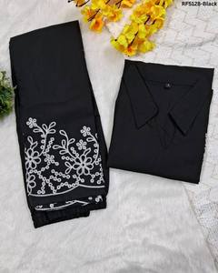 ชุดเสื้อกางเกงผ้าฝ้ายปักลายสไตล์พรีเมี่ยมสำหรับงานเฉลิมฉลอง - Product Image 3