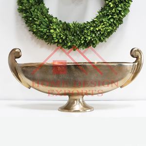 Vase de fleurs dorées en Aluminium en forme de bateau pour centres de Table pour décorations de mariage Design Unique Pots de fleurs en forme de bateau Vase - Product Image 5