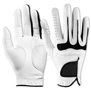 Guantes de golf blancos de cuero suave Cabretta, fábrica de Pakistán - Product Image 2