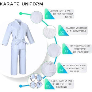 2025ใหม่ BJJ คาราเต้ GI ชุดศิลปะการต่อสู้ตามสั่งเย็บโลโก้ตามสั่งเครื่องแบบ MMA Jiu Jitsu ขายดี - Product Image 5