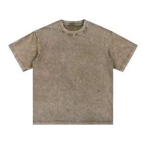 เสื้อยืดผ้าฝ้าย100% ใส่ได้ทั้งชายและหญิงเสื้อยืดลายกราฟิกเปล่าแบบกรดออร์แกนิกสำหรับ275gsm โอเวอร์ไซส์ - Product Image 1