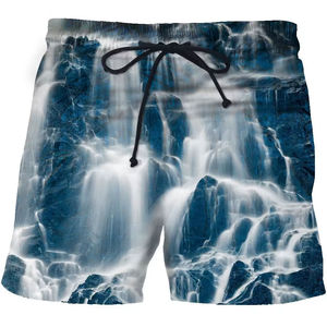 Vente en gros de shorts en maille avec logo personnalisé sport impression par sublimation jogging polyester basket-ball décontracté élastique pour hommes shorts de style uni - Product Image 2