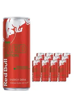 Boisson Énergisante Red Bull de Qualité Supérieure 2026, Pastèque, Édition Rouge, 250 ml (Lot de 24) - Product Image 5