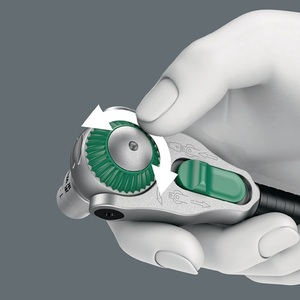 Jeu de clés à douilles rapides Zyklop 42 pièces, entraînement 1/4 po, tailles 4-14 mm, 72 dents, 6 points, kit d'outils WERA - Product Image 4