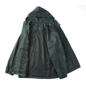 Blouson coupe-vent léger en toile à capuche, vente en gros, personnalisable, pour le sport et le travail, imperméable, pour hommes, service OEM disponible - Product Image 4